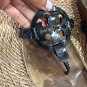Black Logo Sandals